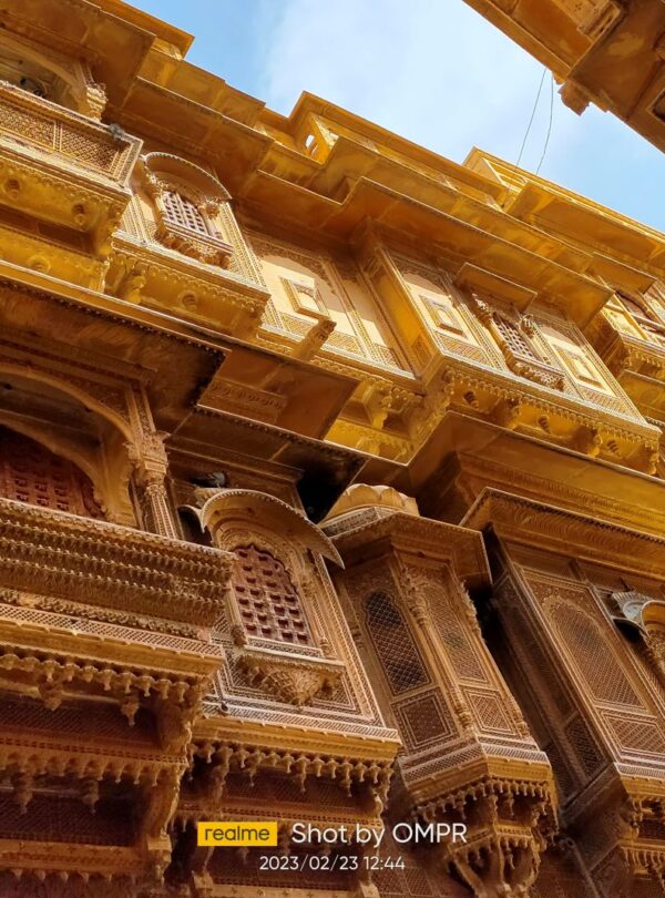 Marvelous Arcitectural of Private Havelis Nathmal Ji Ki Haveli Jaisalmer Rajasthan India